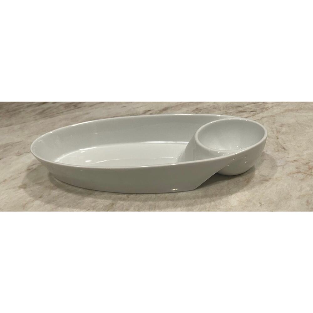 Denmark porcelain chip n dip platter